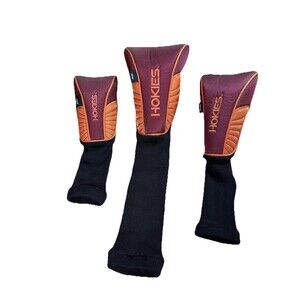 Team Effort Golf Set of 3 Virginia Tech Hokies Headcover Driver Fairway Hybrid